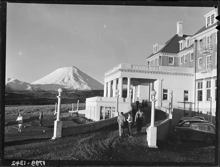 Mount Ngāuruhoe and the Chateau Tongariro