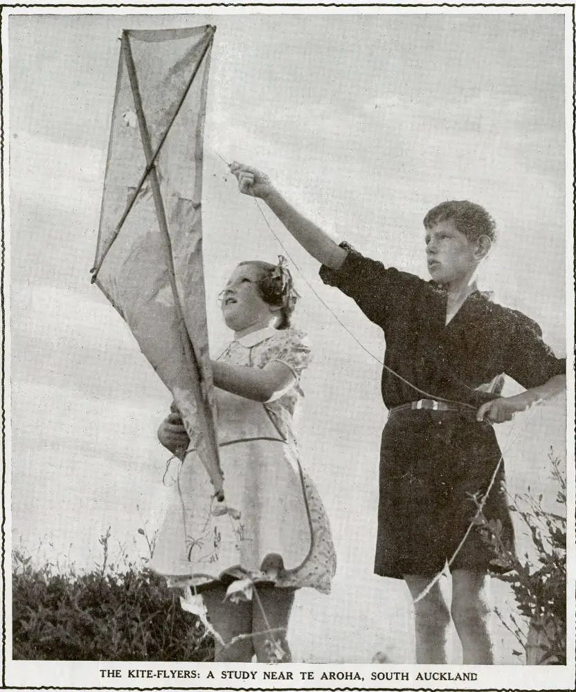 The kite-flyers: a study near Te Aroha, South Auckland