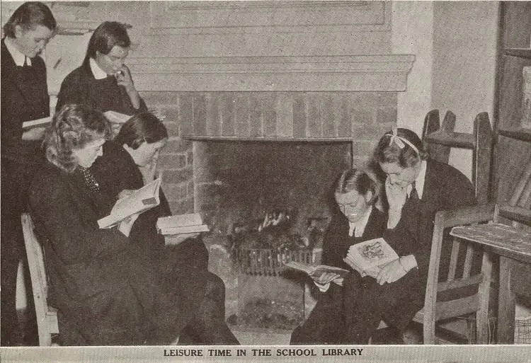 Leisure time in the school library at Westport District High School, Westland