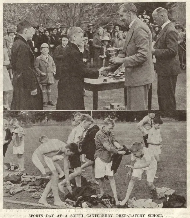 Sports day at Waihi School, Winchester, South Canterbury
