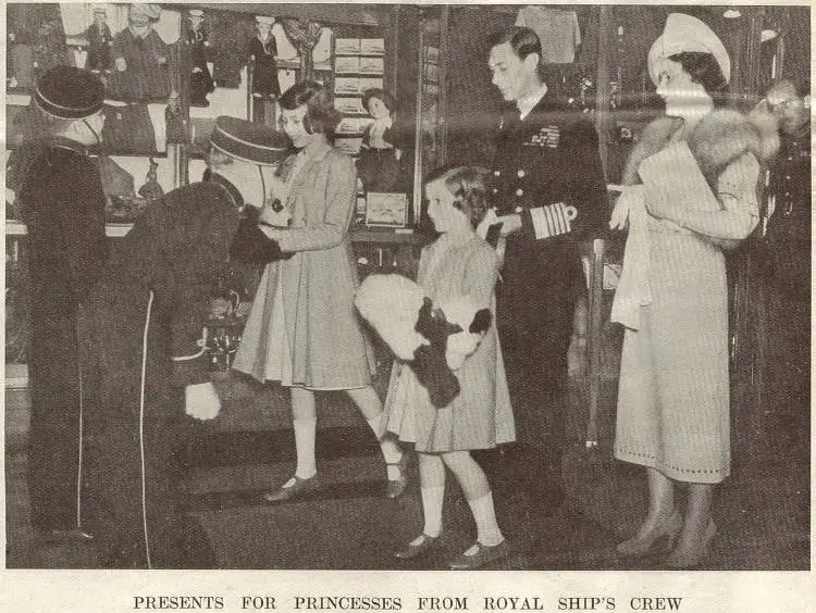 Presents for Princesses from Royal ship's crew