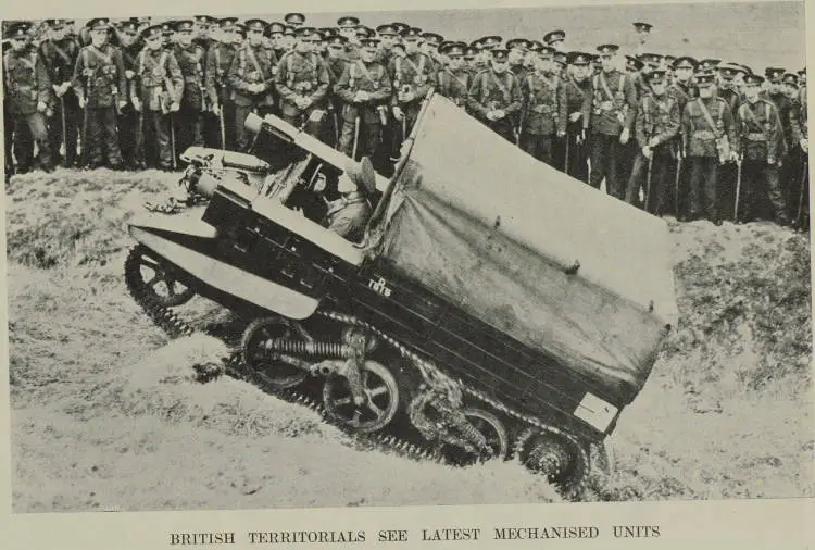 British territorials see latest mechanised units