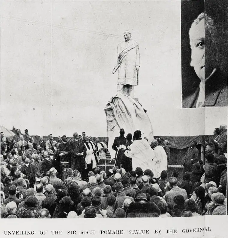 Unveiling of the Sir Maui Pomare statue by the Governor General