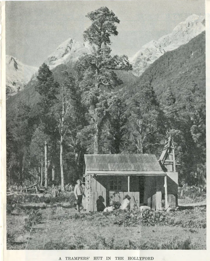 A trampers' hut in the Hollyford