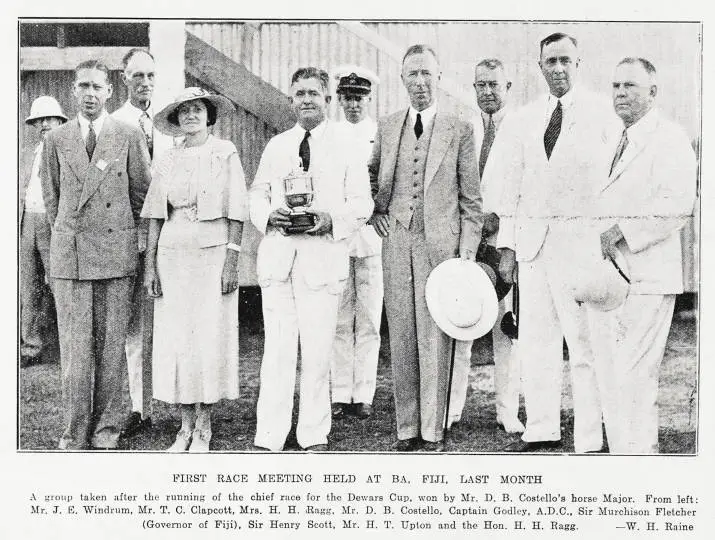 First race meeting held at Ba, Fiji, last month