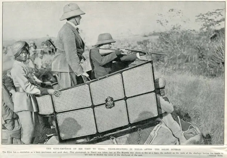 The King-Emperor on his visit to India: tiger-shooting in Nepal after the Delhi Durbar