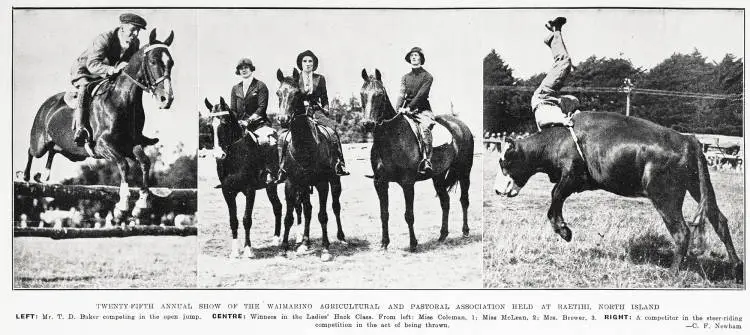 Twenty-fifth annual show of the Waimarino Agricultural and Pastoral Association held at Raetihi, North Island