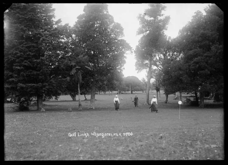 Three women on the golf course, Whangarei