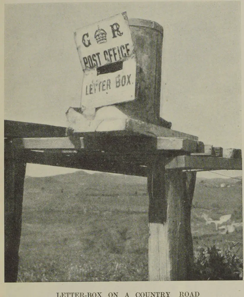 Letter-box on a country road