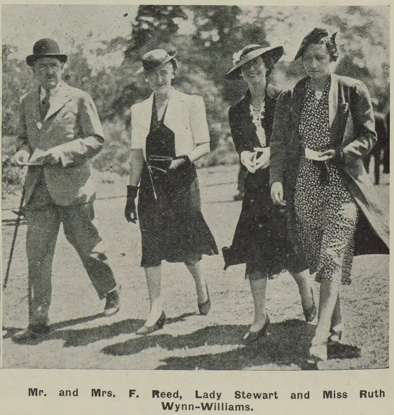 Mr. and Mrs. F. Reed, Lady Stewart and Miss Ruth Wynn-Williams