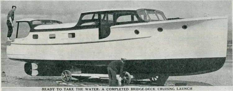 Busy boat-builders: a pictorial series illustrating activity in shipyards on the harbour front ay Auckland