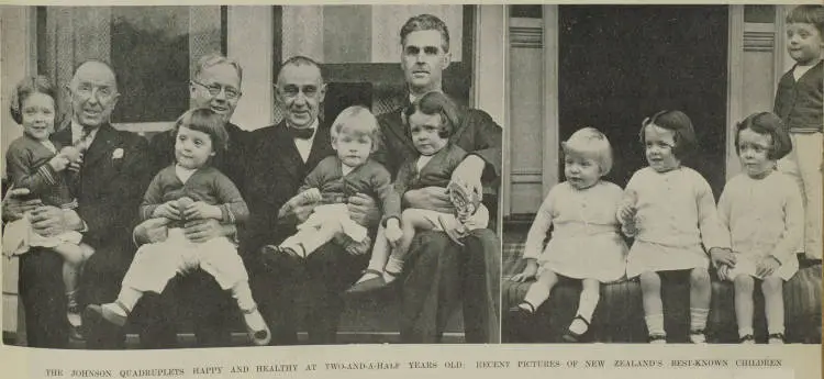 The Johnson quadruplets happy and healthy at two-and-a-half years old: recent pictures of New Zealand's best-known children