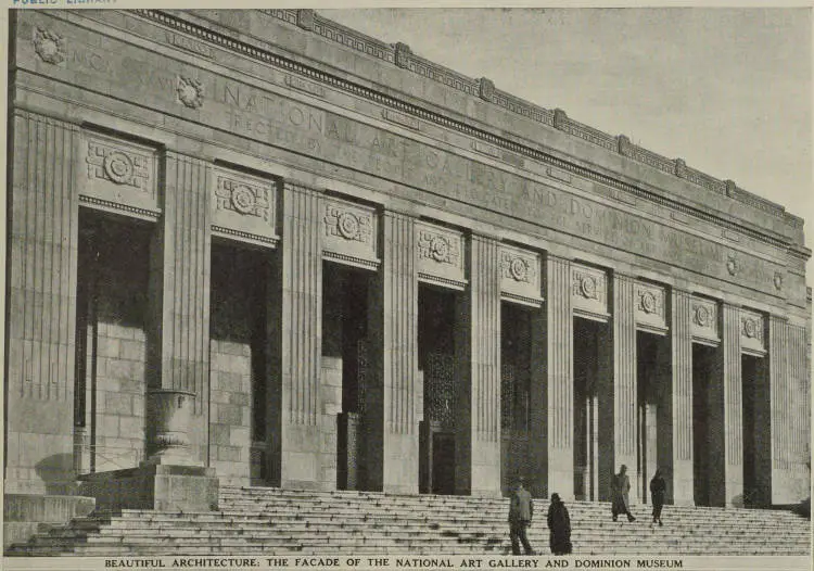 Beautiful architecture: the facade of the National Art Gallery and Dominion Museum