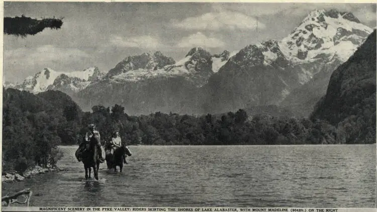 Journeying on horseback along a back-country trail amid some of the grandest scenery in the Dominion