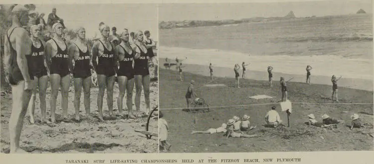 Taranaki surf life-saving championships held at the Fitzroy Beach, New Plymouth
