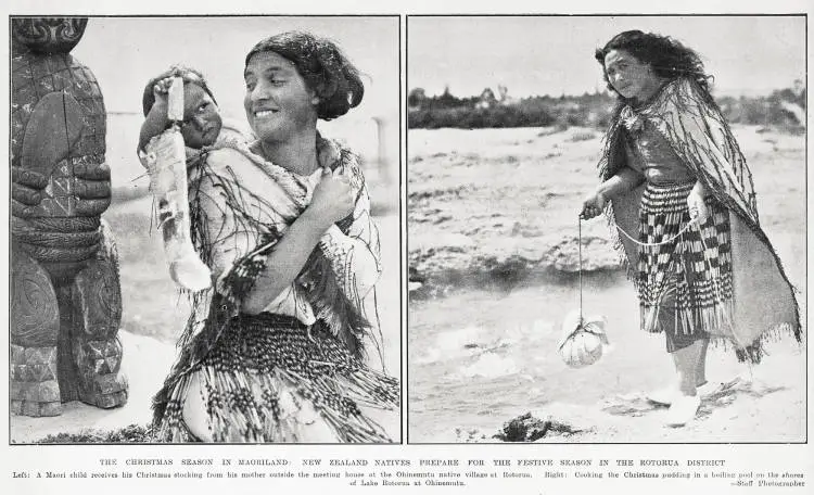 The Christmas season in Maoriland: New Zealand natives prepare for the festive season in the Rotorua district