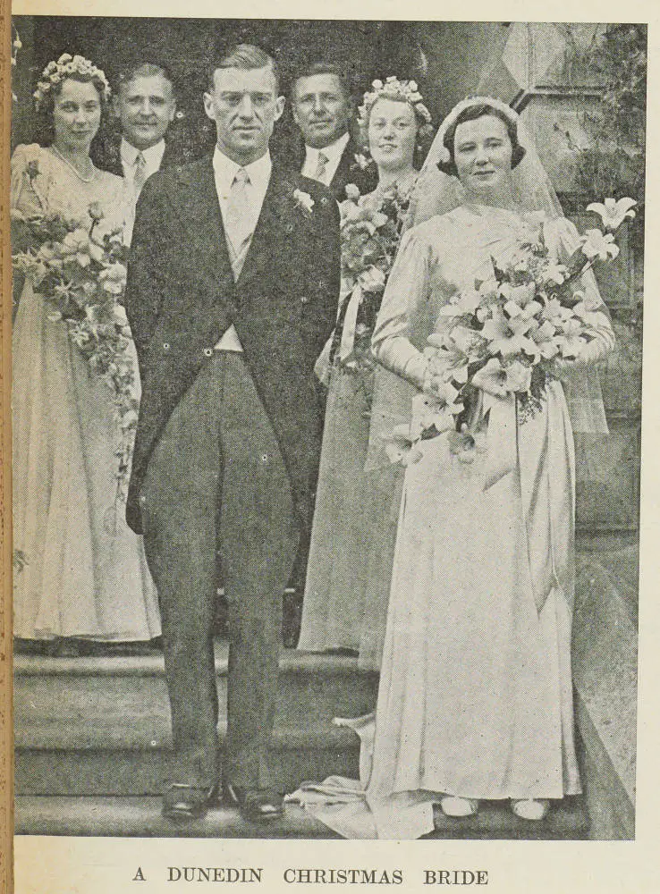Wedding of Mr. Graham McClymont and Miss Diana Fitchett in Dunedin