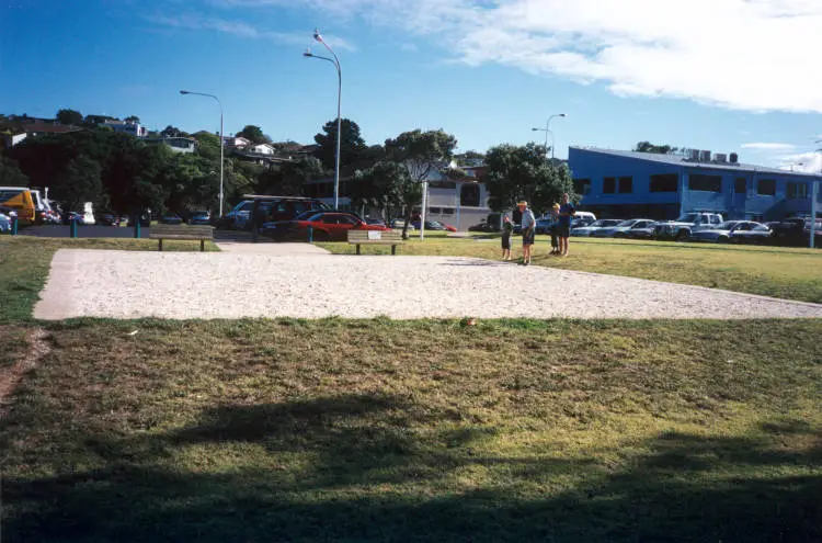 Petanque court, south end of Browns Bay beach, East Coast Bays.