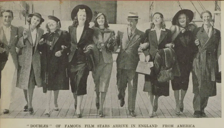 'Doubles' of famous film stars arrive in England from America