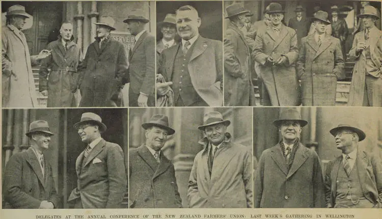 Delegates at the annual conference of the New Zealand Farmers' Union in Wellington