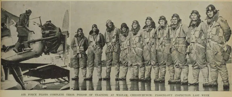 The ten trainee pilots complete their period of training at Wigram, Christchurch