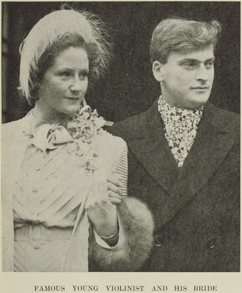Wedding of Yehudi Menuhin and Miss Nola Nicholas in London