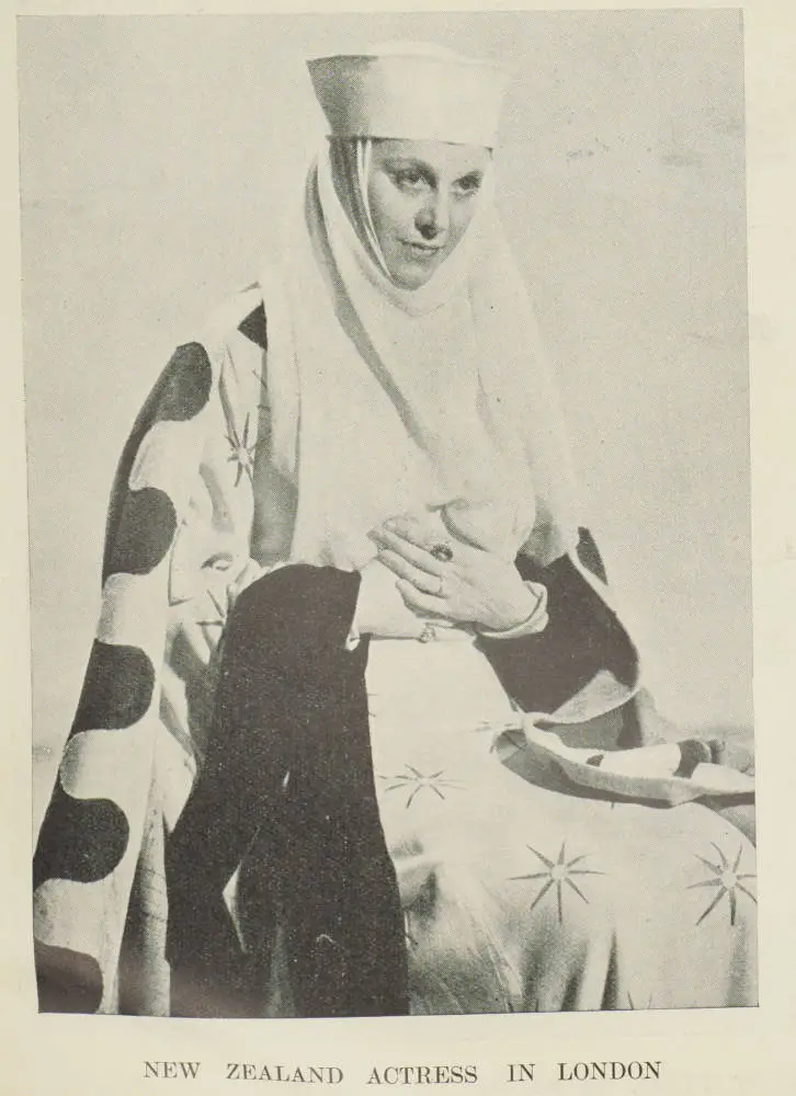 New Zealand actress, Miss Marie Ney, in London