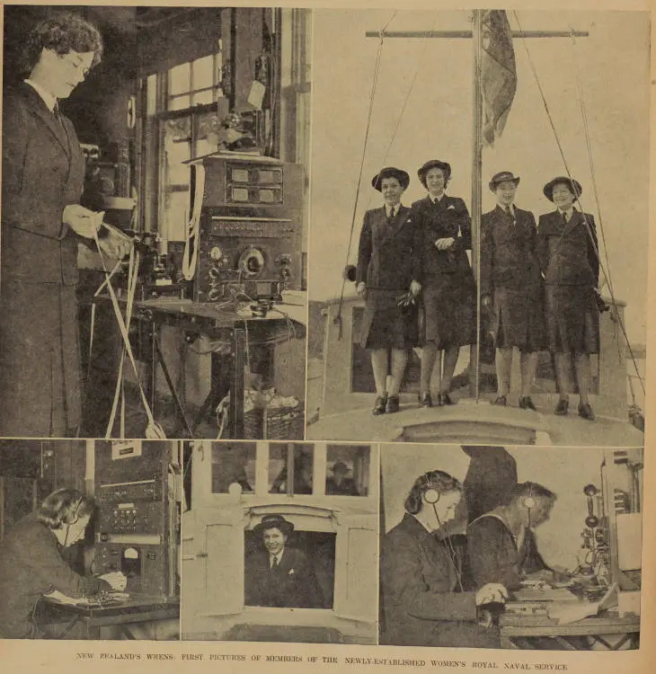 New Zealand's Wrens: first pictures of members of the newly-established Women's Royal Naval Service