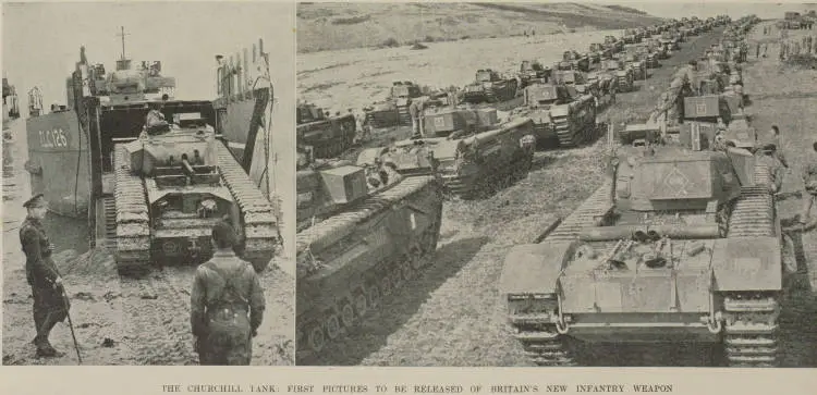 The Churchill tank: first pictures to be released of Britain's new infantry weapon