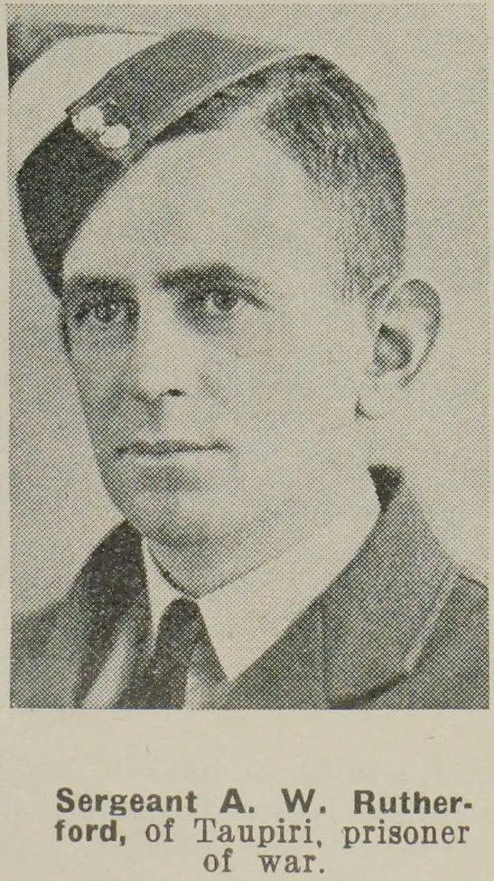 Sergeant A. W. Rutherford, of Taupiri, prisoner of war