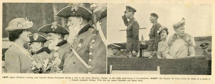 Royal visits by King George VI and Queen Elizabeth