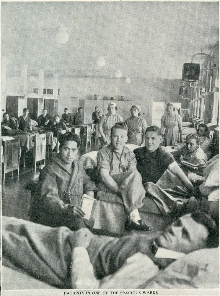 Patients in one of the spacious wards