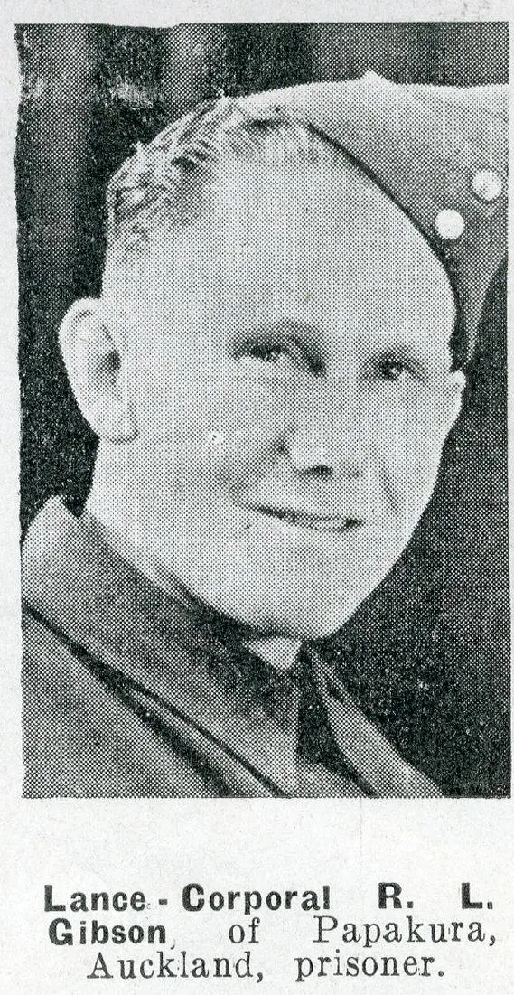 Lance-Corporal R. L. Gibson, of Papakura, Auckland, prisoner