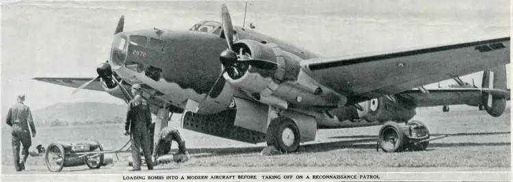 Loading bombs into a modern aircraft before taking off on a reconnaissance patrol
