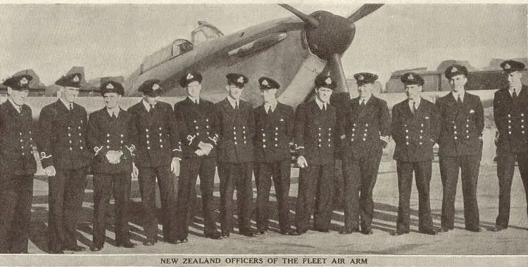 New Zealand officers of the Fleet Air Arm