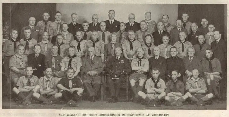 New Zealand Boy Scout Commissioners in conference at Wellington
