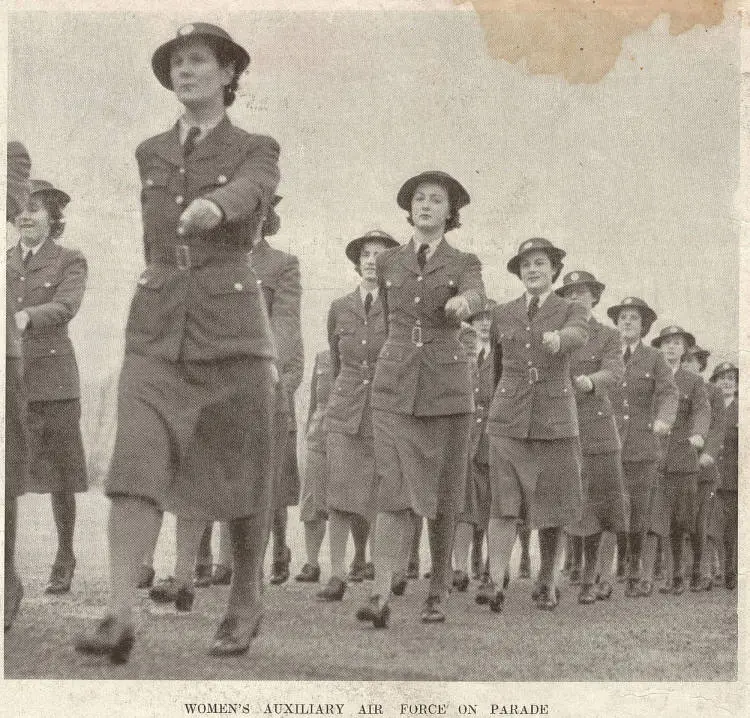 Women's Auxiliary Air Force on parade