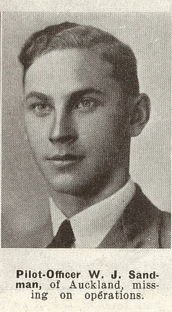 Pilot-Officer W. J. Sandman, of Auckland, missing on operations