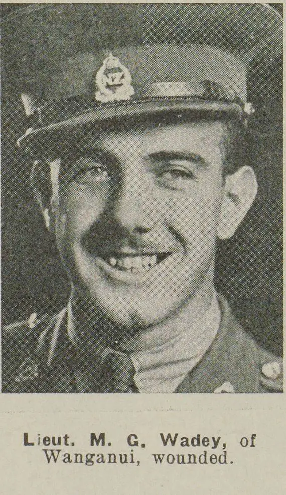 Lieut. M. G. Wadey, of Wanganui, wounded
