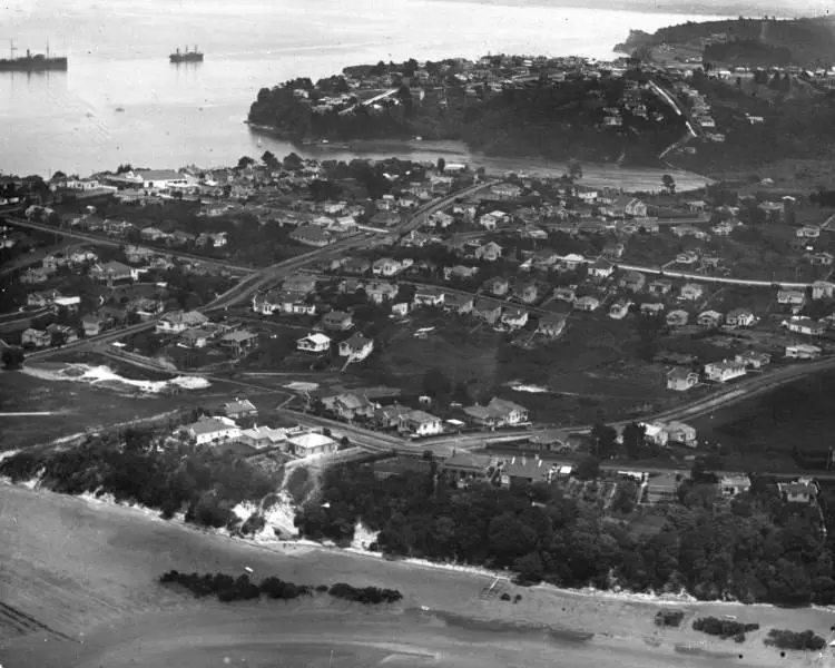 An aerial view over Northcote Point.