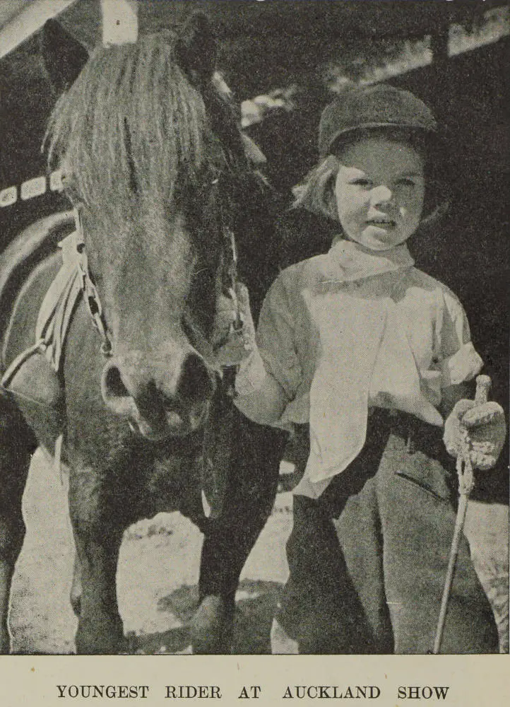 Youngest rider at Auckland show