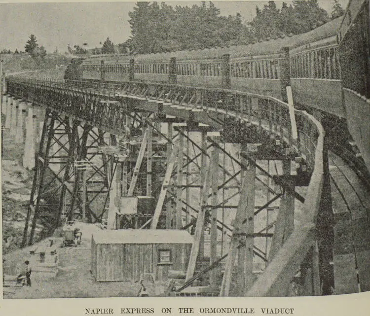 Napier Express on the Ormondville Viaduct