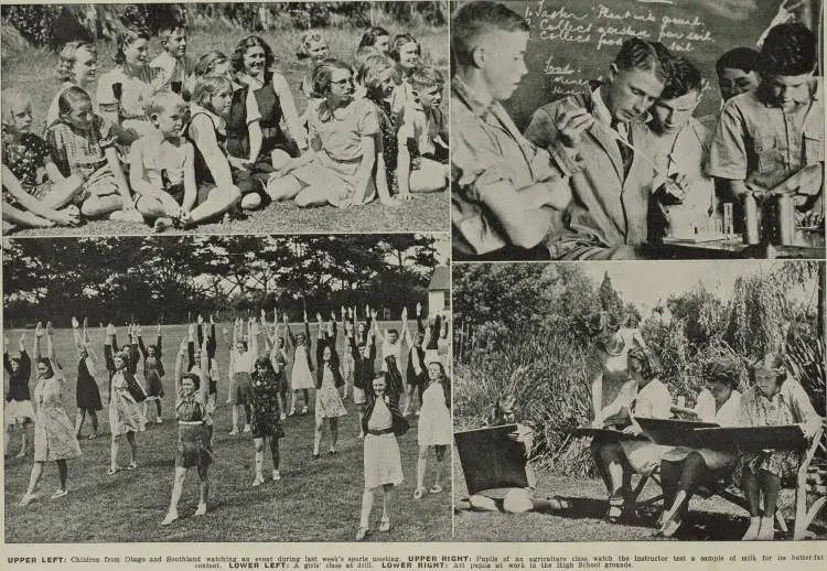 Correspondence School Pupils from remote districts attend a vacation course at Waitaki Boys' High School