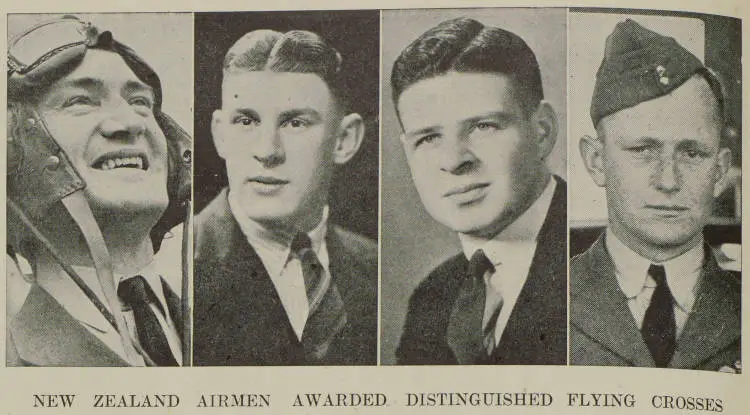 New Zealand airmen awarded Distinguished Flying Crosses