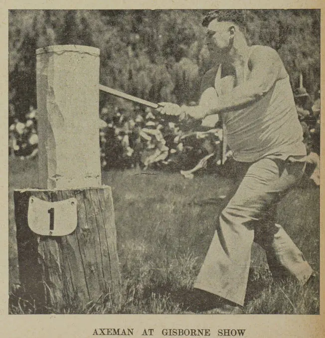 Axeman at Gisborne Show