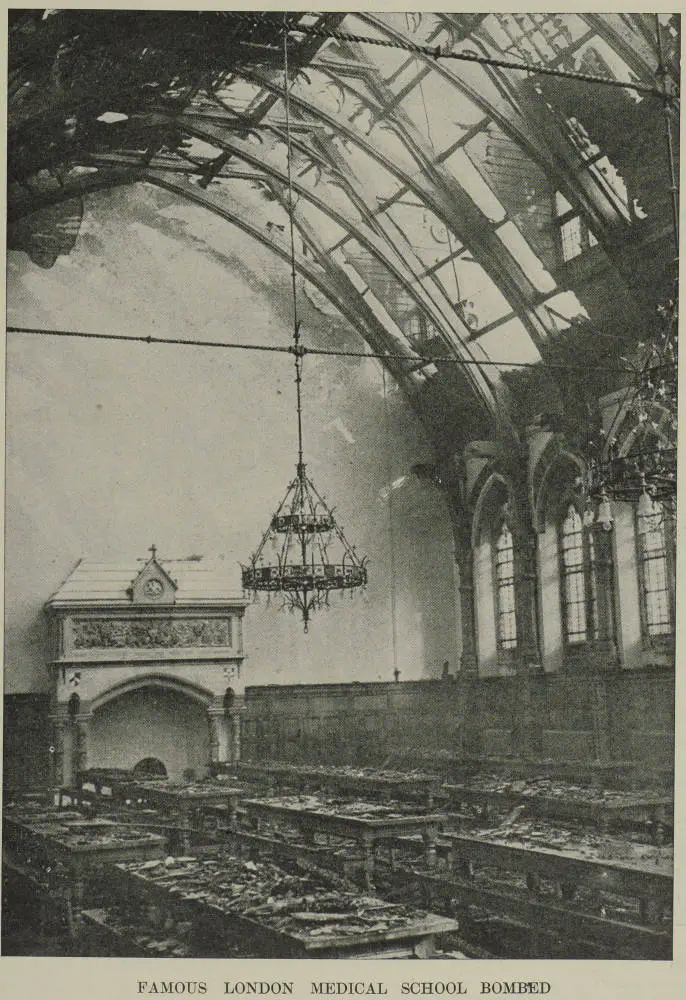 Famous London medical school bombed