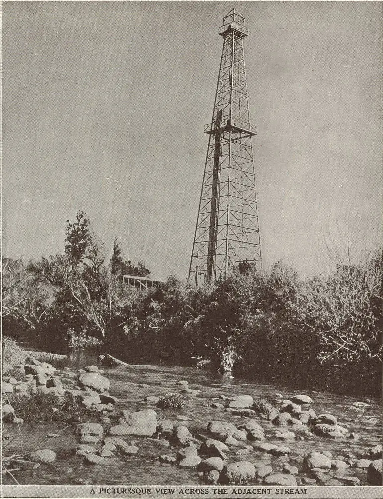 A picturesque view across the adjacent stream