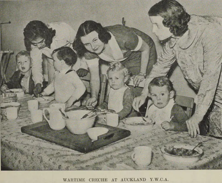 Wartime creche at Auckland Y.W.C.A.