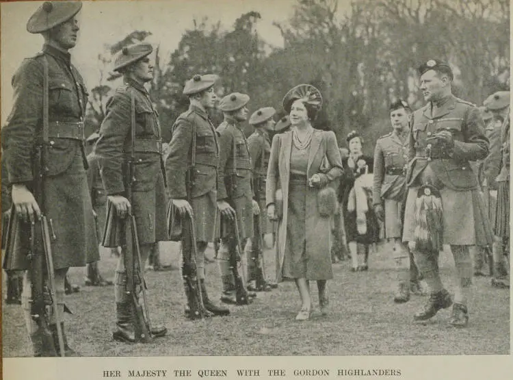 Her Majesty the Queen with the Gordon Highlanders