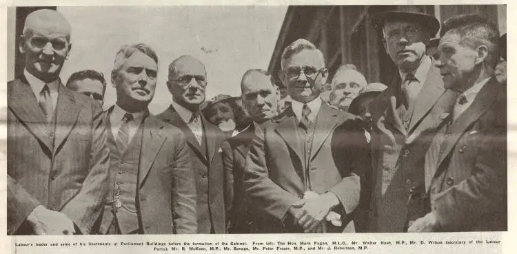 When Mr. Savage led his party to victory in the 1935 election and Labour came into power